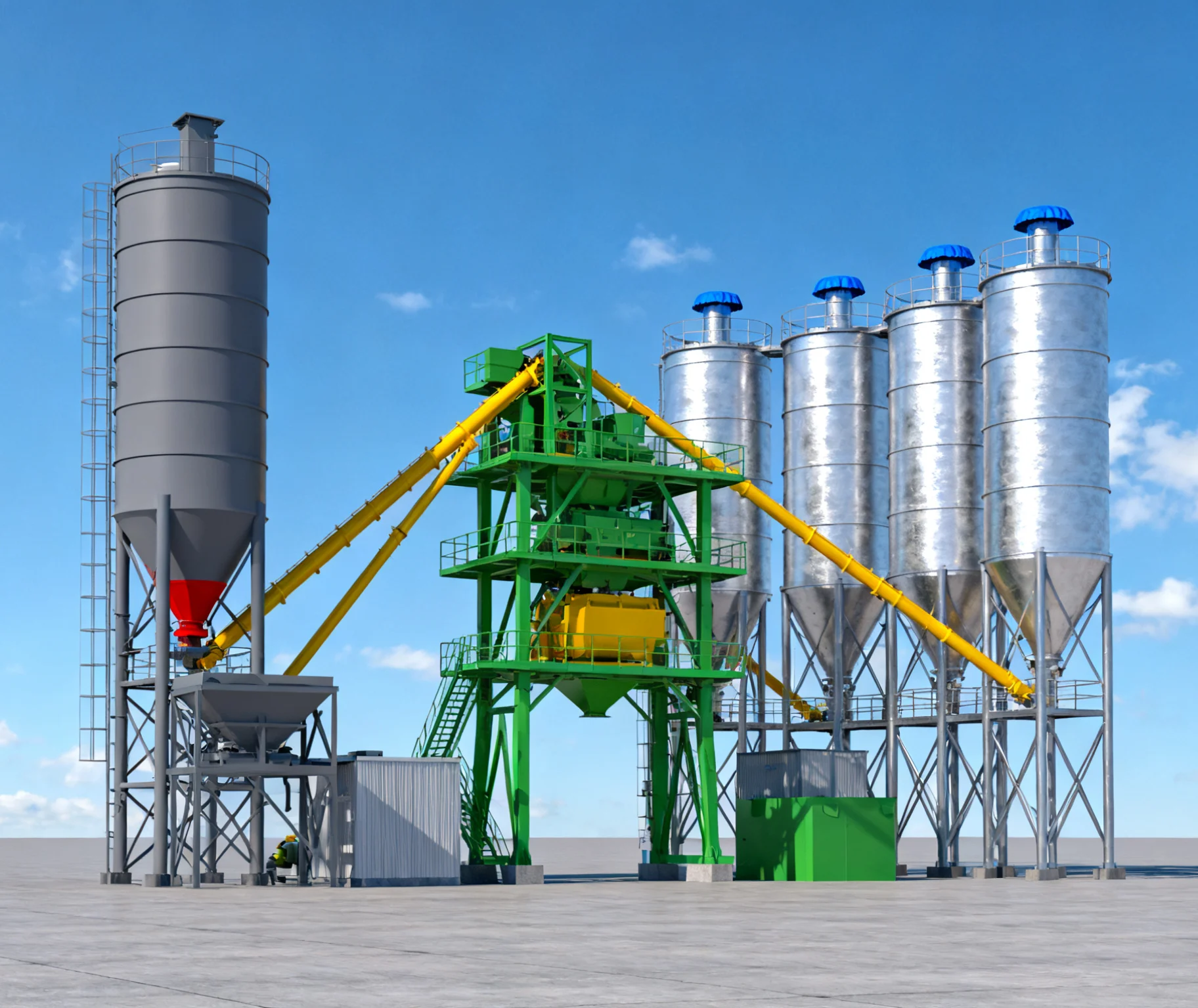 Concrete mixing plant